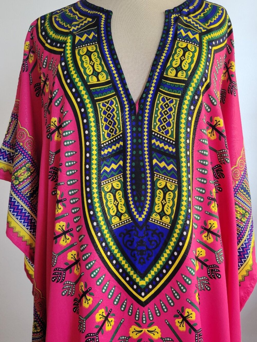 Santé Classics Fuchsia Rose Dashiki Tunic — NWT